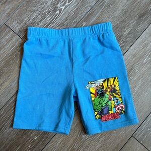 Marvel Superhero Graphic Blue Kids Shorts